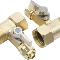 Racord 3/8" cu robinet de 1/4"